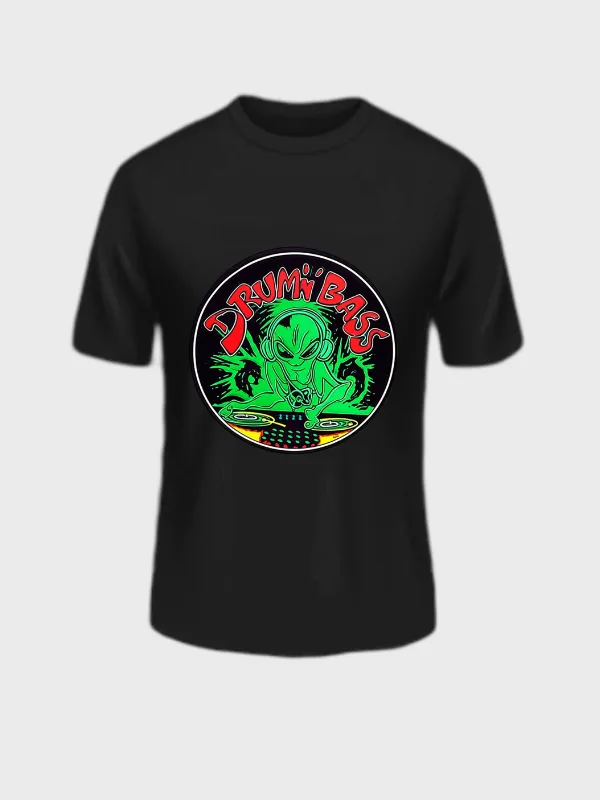 Camisa Drum'n'Bass Preta