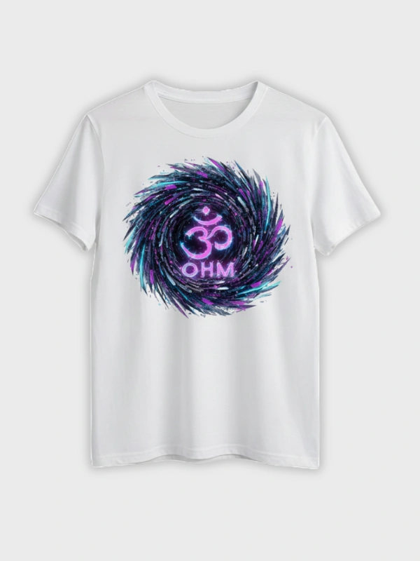 Camiseta Ohm Branca Over