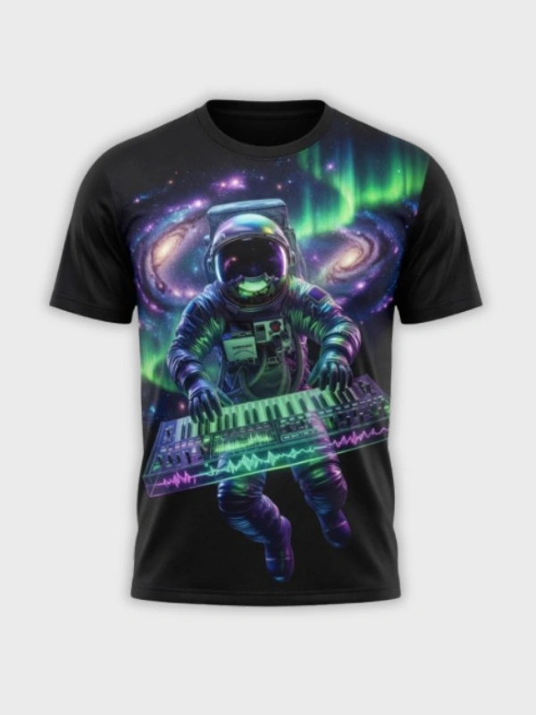 Camiseta Astronauta Tecladista