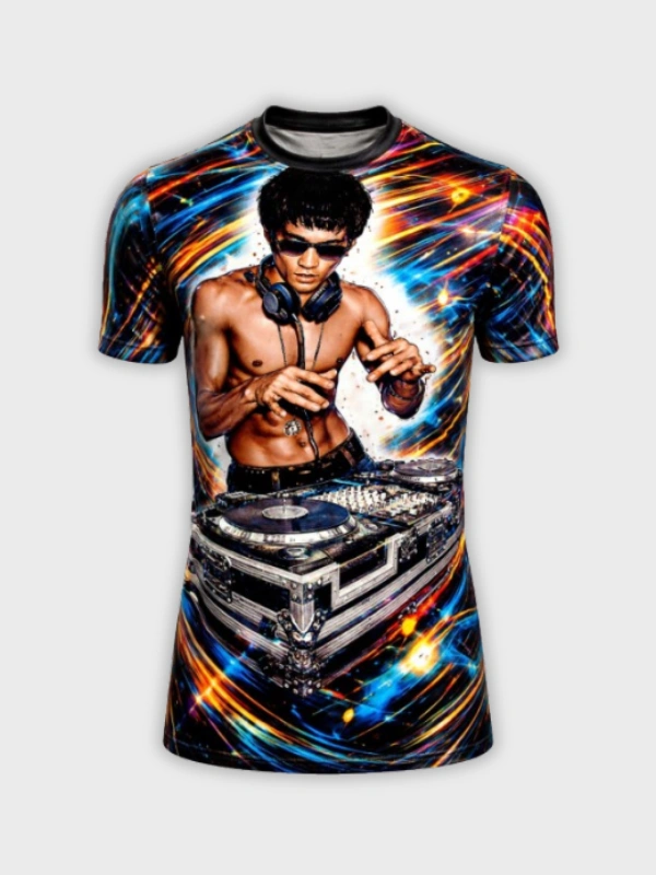 Camiseta Bruce Lee DJ