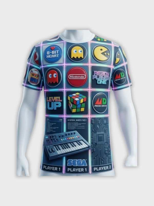 Camiseta Nintendo Atari Mix