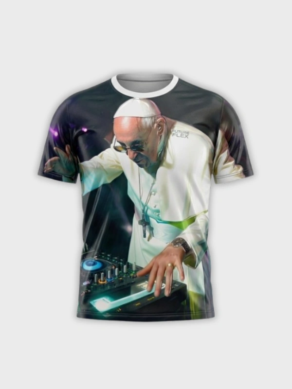 Camiseta O Papa é Pop DJ