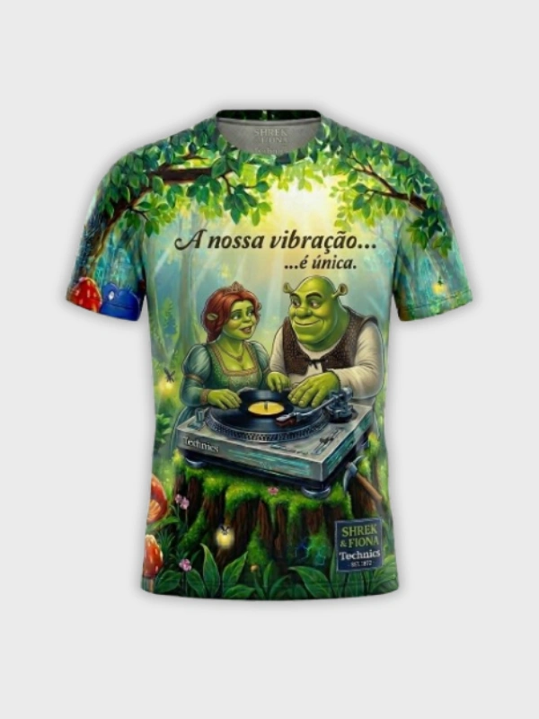 Camiseta Os Shrek DJ